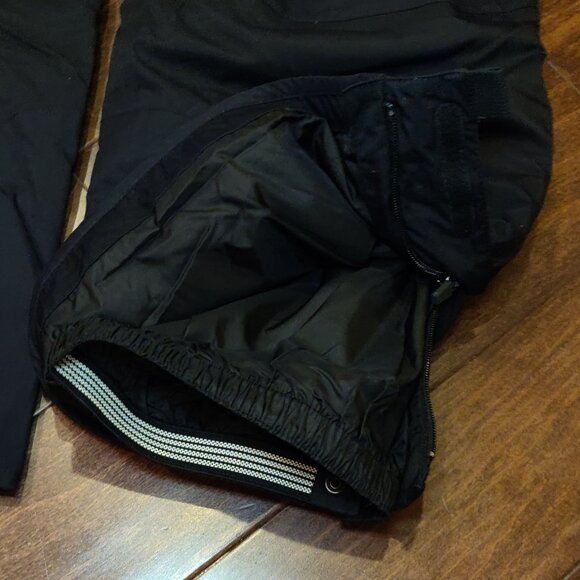 Lands End Men's Insulated Snow Ski Pants With Gaiters Black SIZE 38 T - Picture 2 of 8